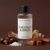 Chestnut & Birch Fragrance Oil - Chestnut, Caramel | Peach State Fragrance Supply