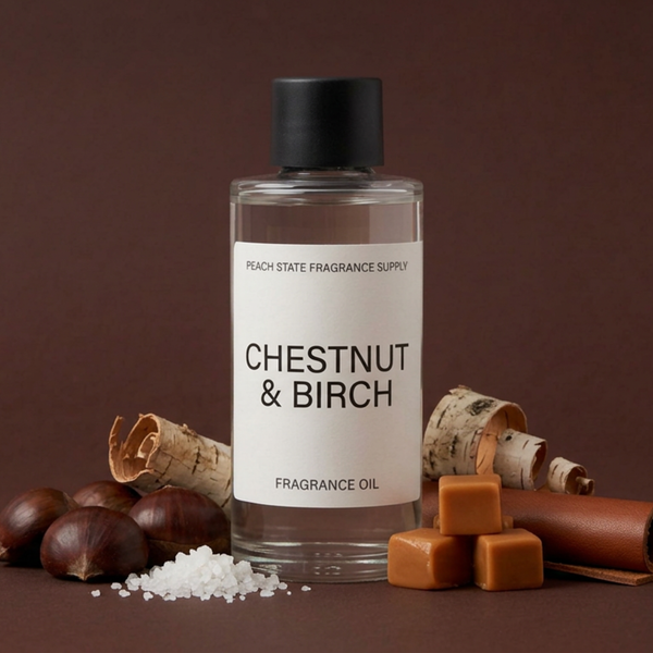 Chestnut & Birch Fragrance Oil - Chestnut, Caramel | Peach State Fragrance Supply