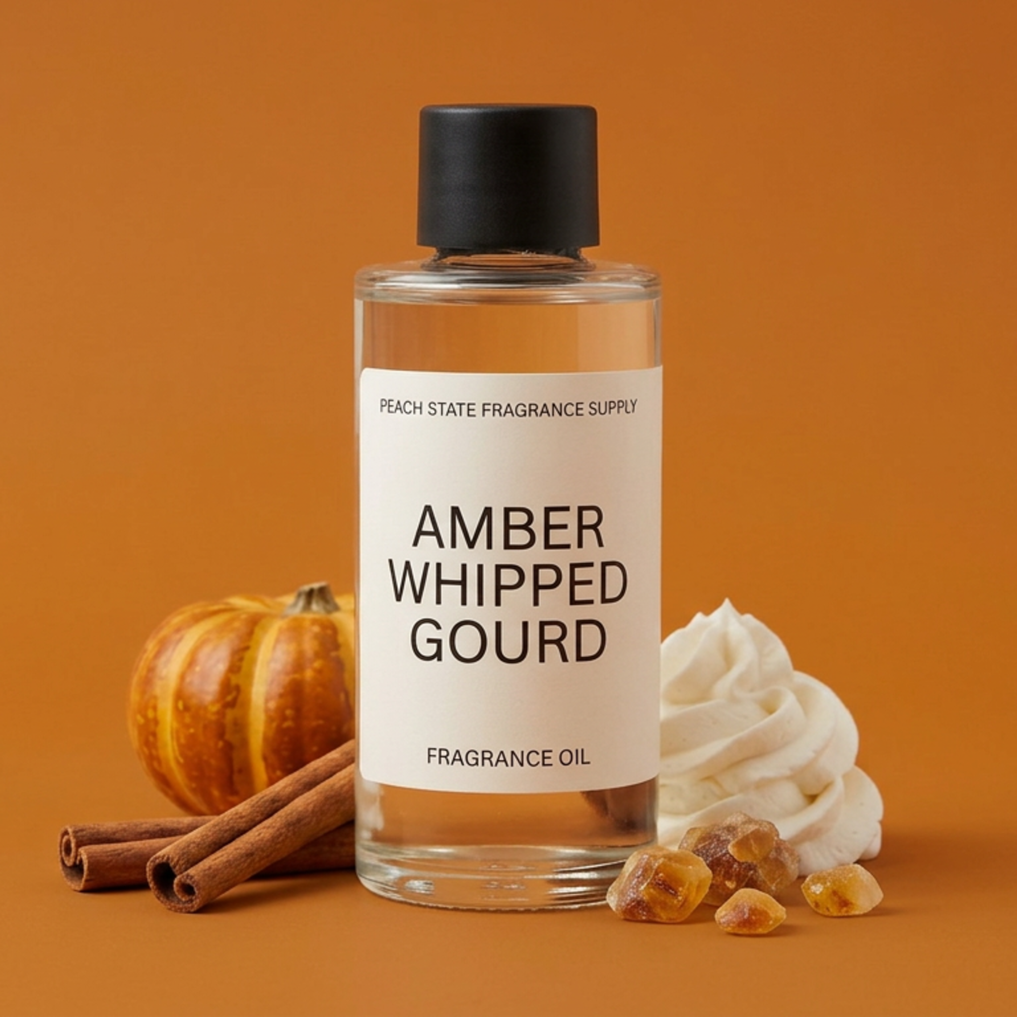 Amber Whipped Gourd Fragrance Oil - Whipped pumpkin, nutmeg cream | Peach State Fragrance Supply