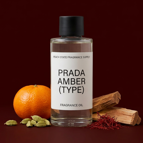 Prada Amber (Type) Fragrance Oil - Mandarin orange, neroli | Peach State Fragrance Supply
